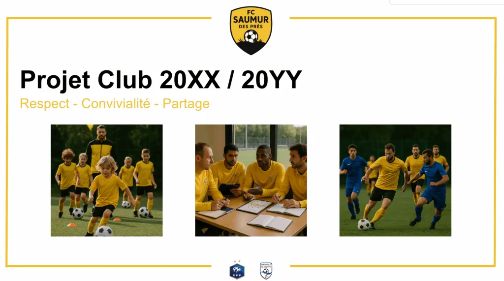 Projet club modèle de présentation