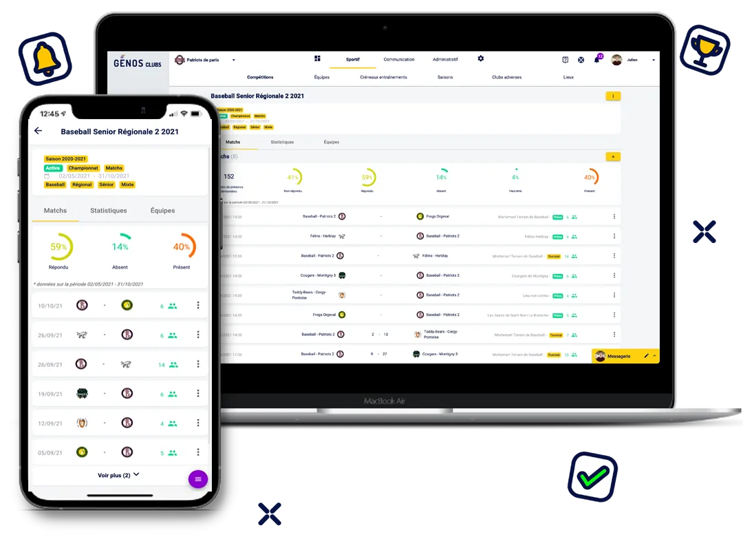 Compétition sur téléphone et PC